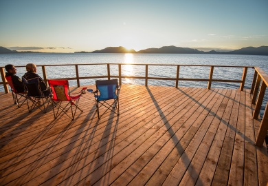 whale watching deck