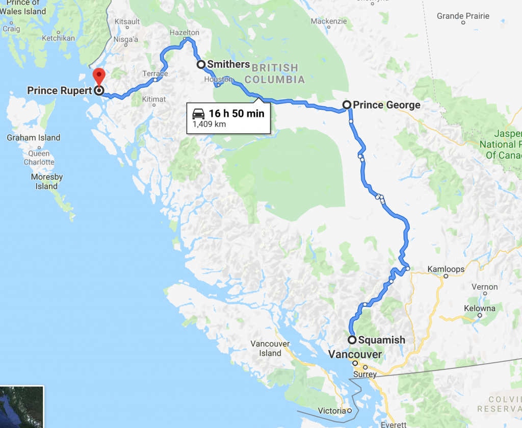 map to squamish