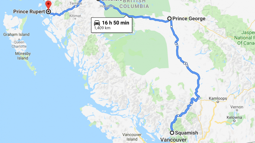 map to squamish