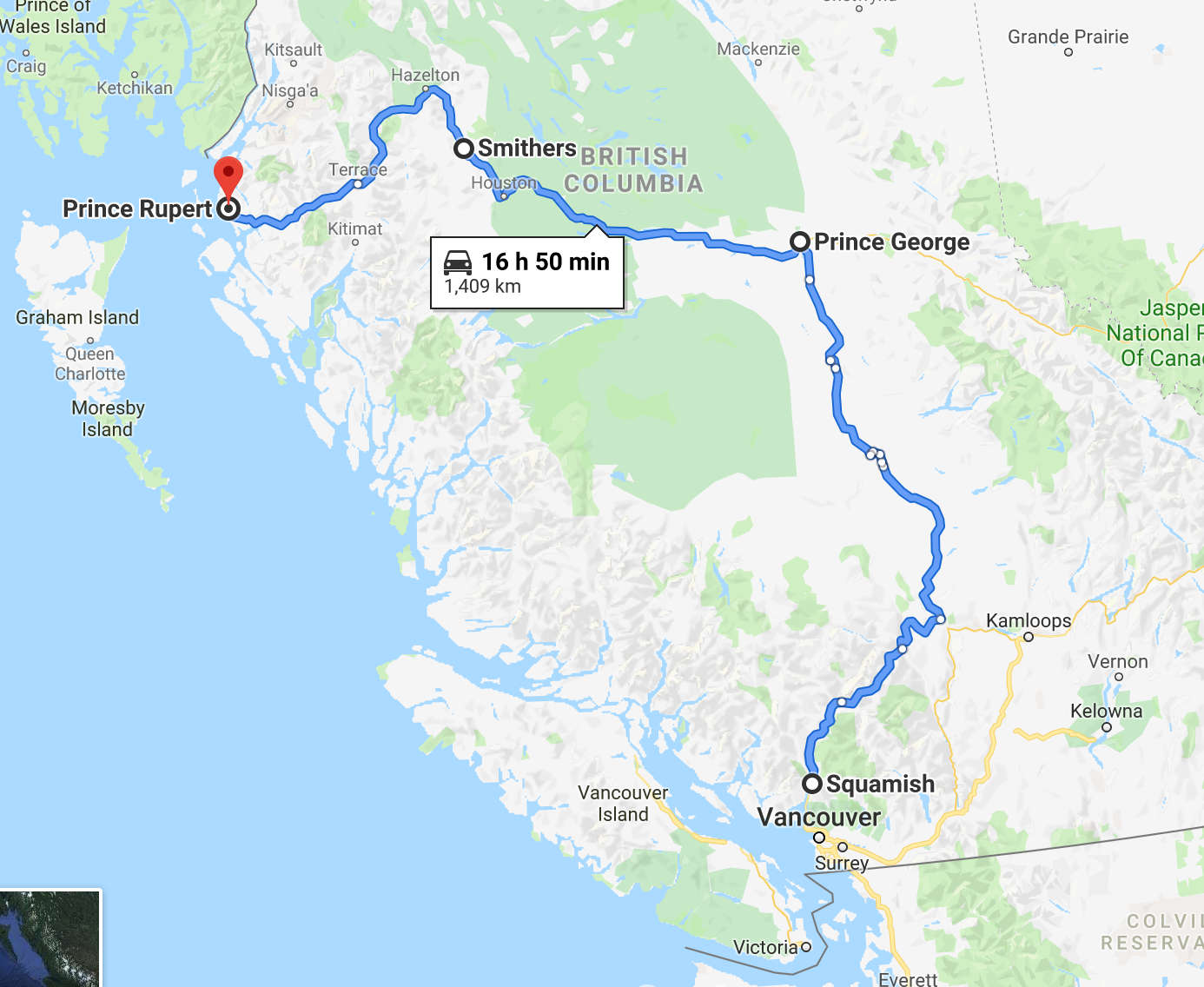 map to squamish