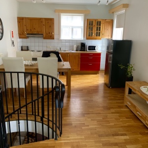 Inside of an apartment in Reykjavik