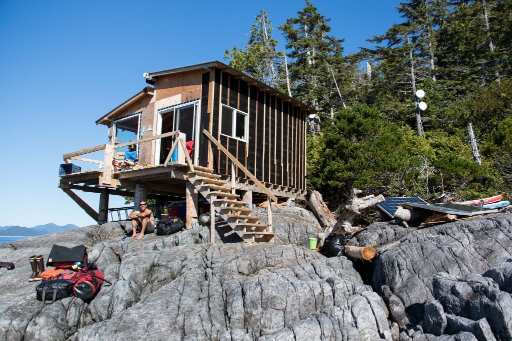 Cabin on the rocks