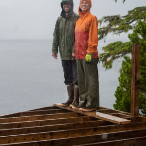 Standing in the rain